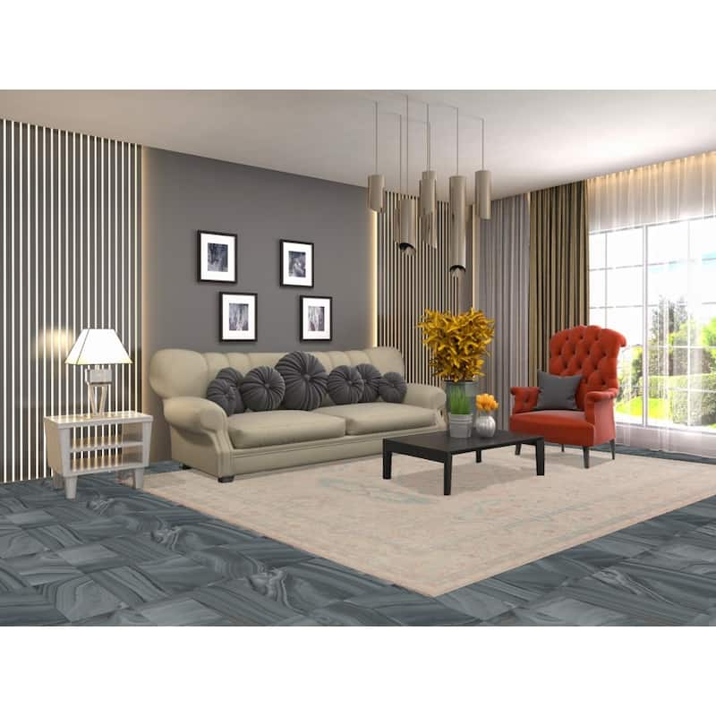 Hand Knotted Oriental 100% Wool Carpet Transitional Medallion Beige & Ivories Oushak Area Rug - 10' 3'' X 8' 0''