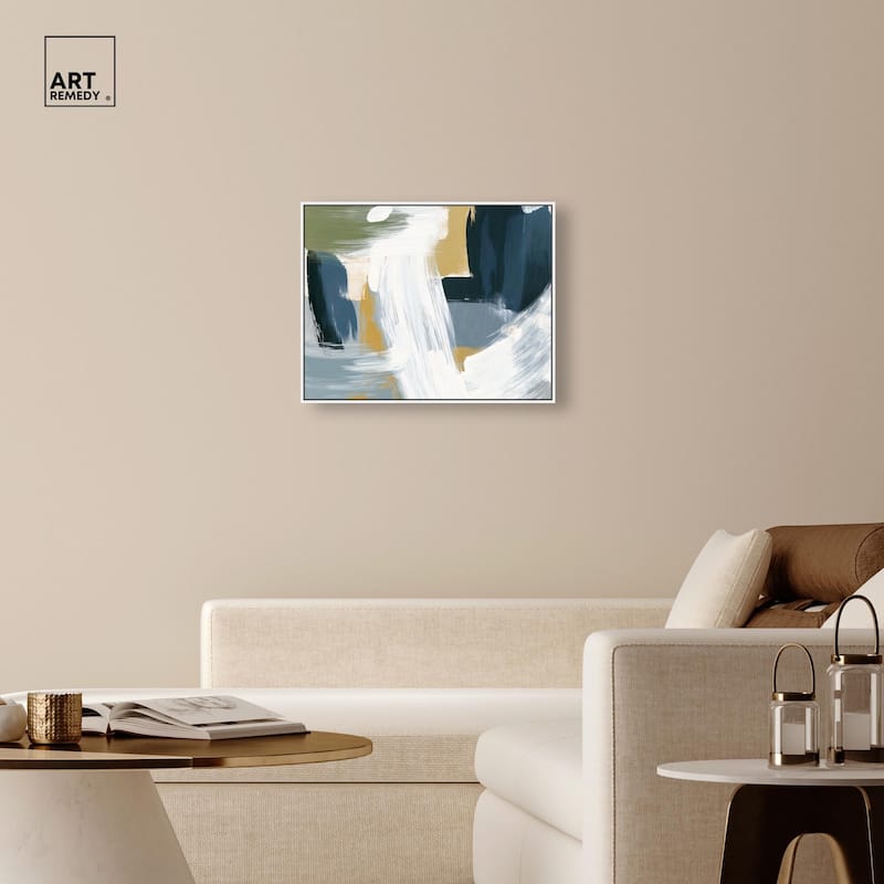 Moss Layers III Canvas by Art Remedy