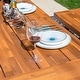preview thumbnail 4 of 10, MAISON ARTS 3-Piece Patio Dining Table Set Acacia Wood with 1 Rectangular Table and 2 Benches