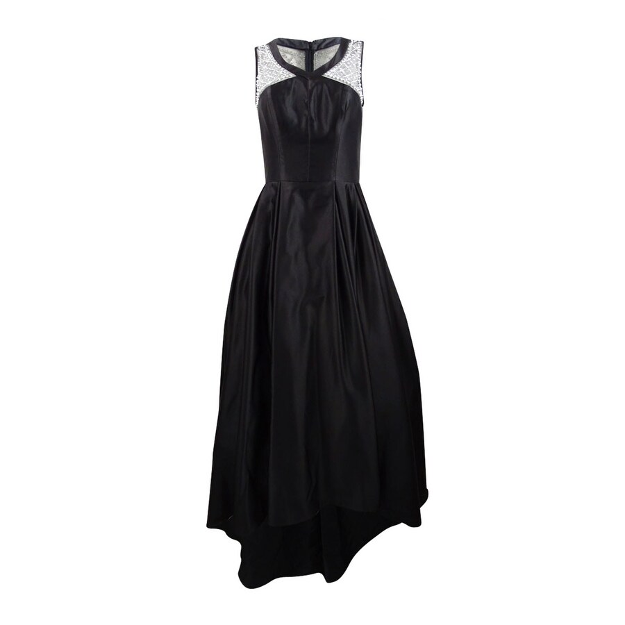 ball gown black and silver
