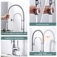 preview thumbnail 12 of 87, WOWOW Single Handle Gooseneck Pull Down Sprayer Kitchen Faucet