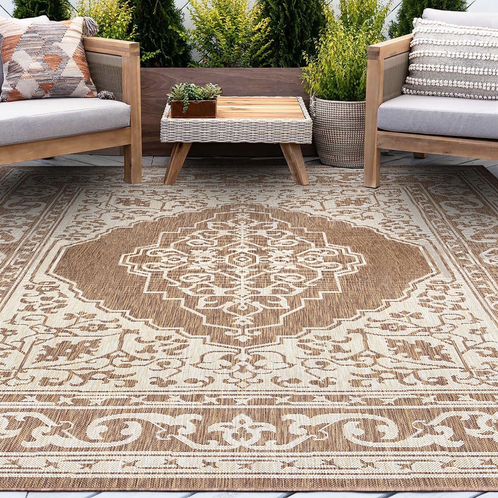 Exo Coastal Oriental Indoor/Outdoor Area Rug