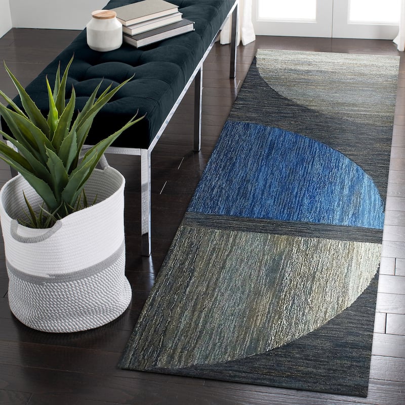 Liora Manne Chalet Geo Indoor Area Rug - 2' x 7'6" - Denim
