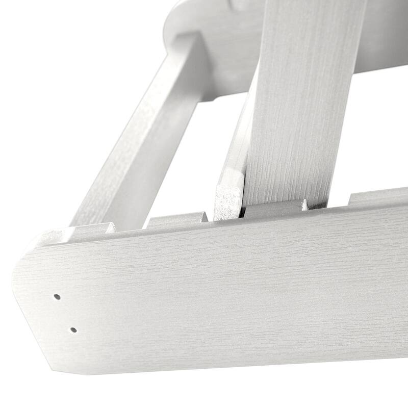 Eco-friendly Synthetic Wood Folding and Reclining Adirondack Chair