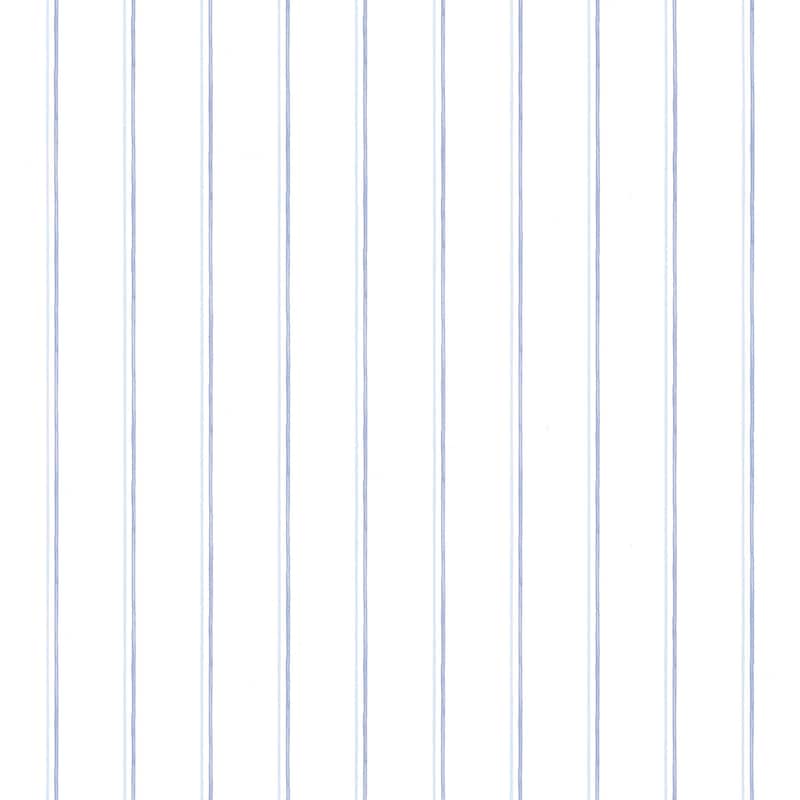 Wilson Thin Stripe 20.5 In X 33 Ft Washable Wallpaper - Blue