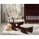 preview thumbnail 1 of 19, Suite Bebe Victoria Glider and Ottoman Espresso Beige