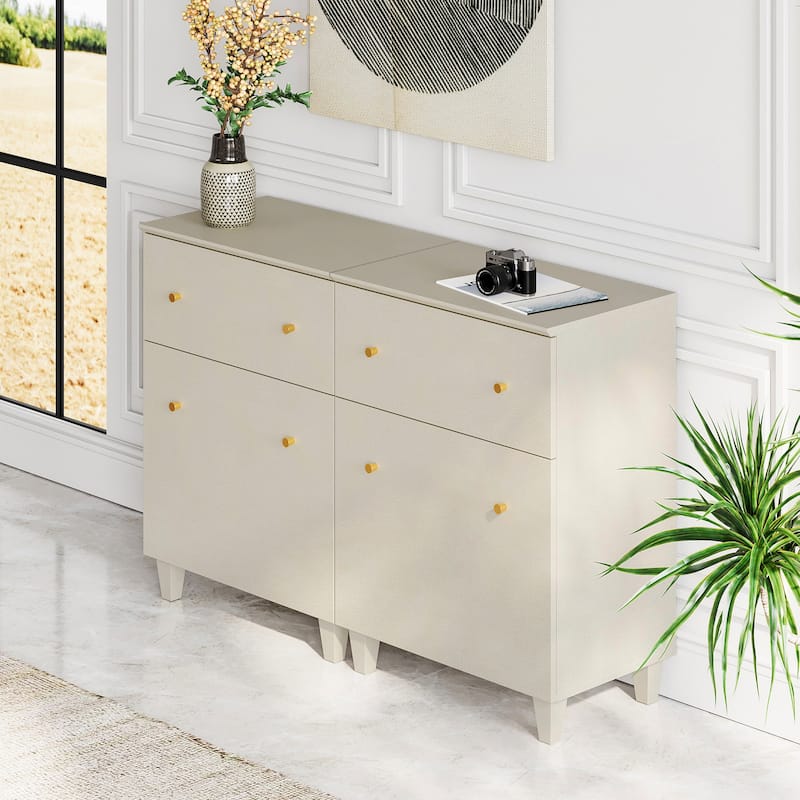 Sideboard Buffet Cabinet with Drawer and Door for Kitchen, Dining Room