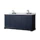 Option Dark Blue / White Carrara Marble Top / Matte Black