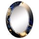preview thumbnail 9 of 12, Designart 'Abstract Marble Geode Blue I' Printed Abstract Liquid Ink Wall Mirror
