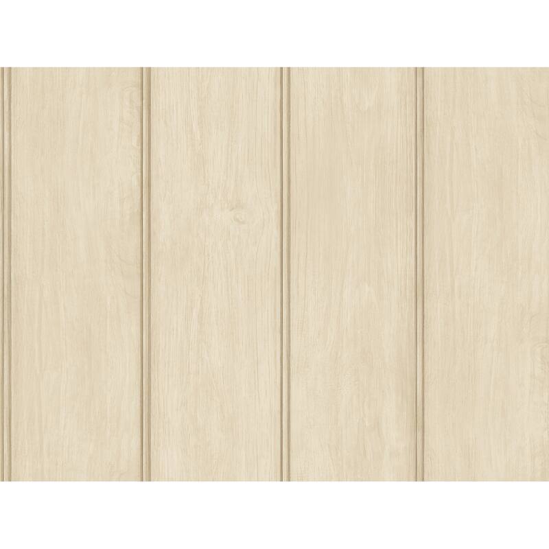 Zio and Sons Upstate Neutral Wood Wallpaper