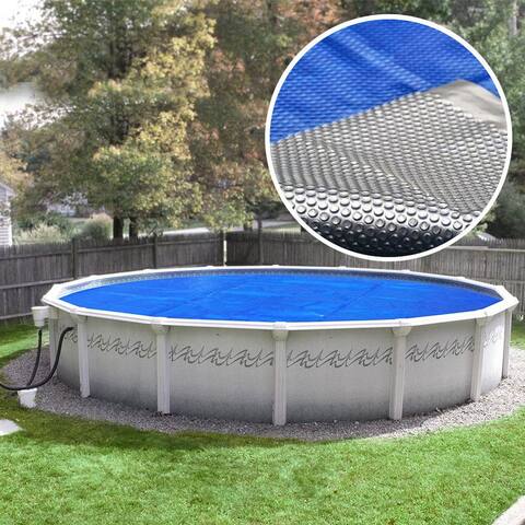 Crystal Blue Heavy-Duty Space Age Solar Cover for Above Ground Swimming Pools