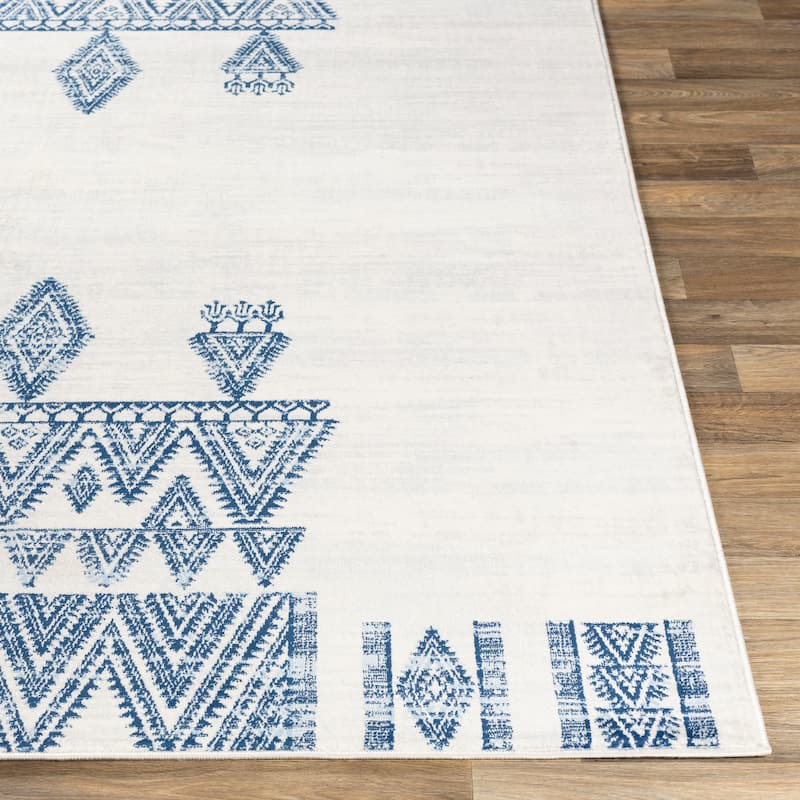 Livabliss Darius Distressed Bohemian Medallion Area Rug