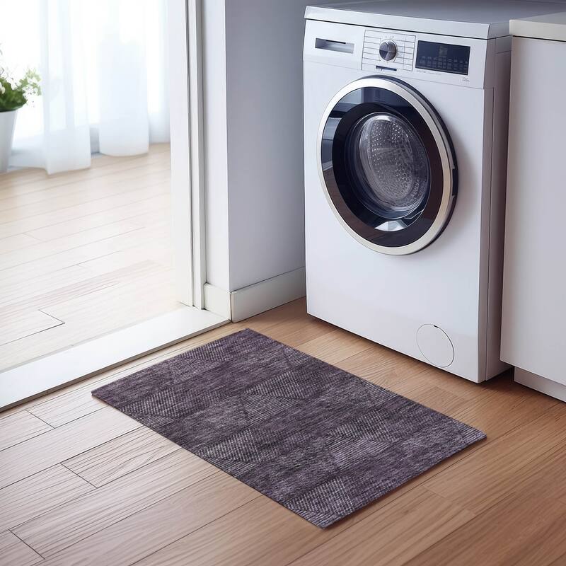 Machine Washable Indoor/ Outdoor Chantille Contemporary Prism Rug