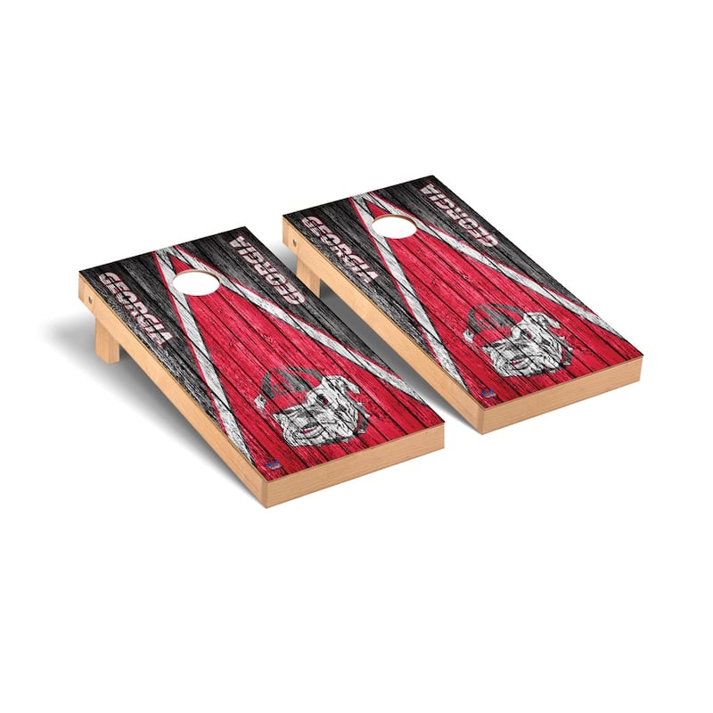 Georgia Bulldogs 2x4 Pro Cornhole Boards - V8 - Include Team Bags + Carry Case