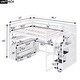 preview thumbnail 21 of 30, Full Size Grey Loft Bed with Desk, Shelves, Storage Staircase, and Two Built-in Drawers for Maximized Space