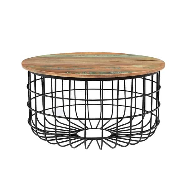 slide 2 of 3, Timbergirl Finch Reclaimed Wood coffee Table
