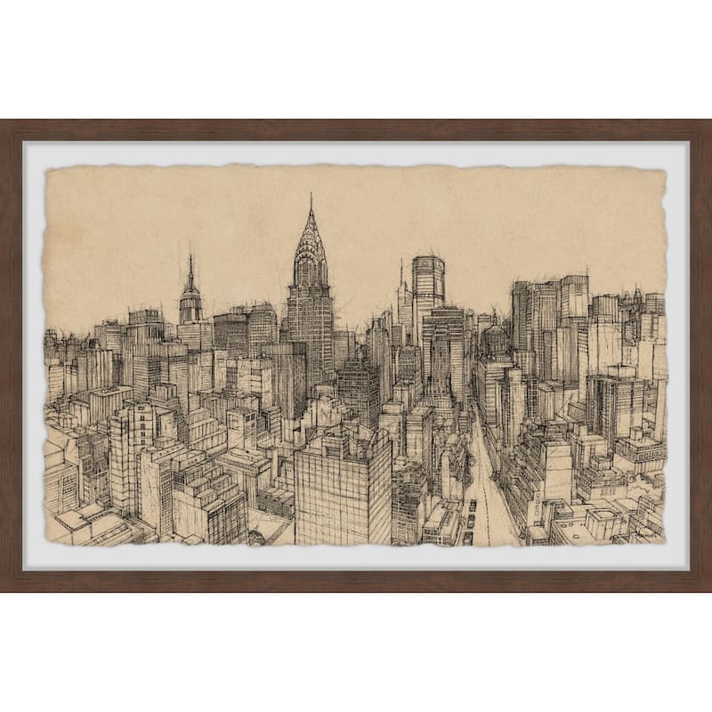 Towering Chrysler Building Framed Print