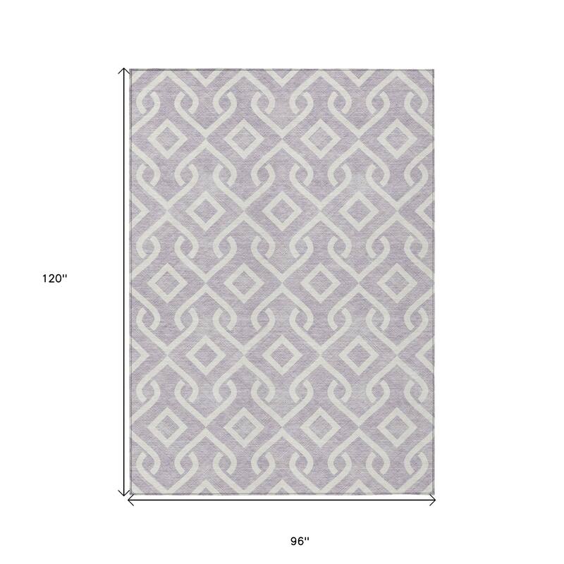 HomeRoots Geometric Transitional Rectangle Outdoor Rug
