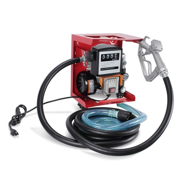 Shop ARKSEN Electric 110V Diesel Fuel Transfer Pump Meter 13' ft Hose