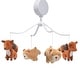 preview thumbnail 1 of 5, Bedtime Originals Animal Alphabet Bear/Fox Musical Baby Crib Mobile Soother Toy