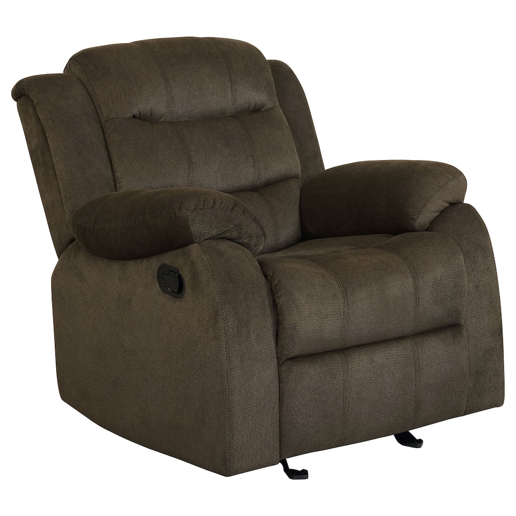 Rodman Upholstered Padded Arm Glider Recliner