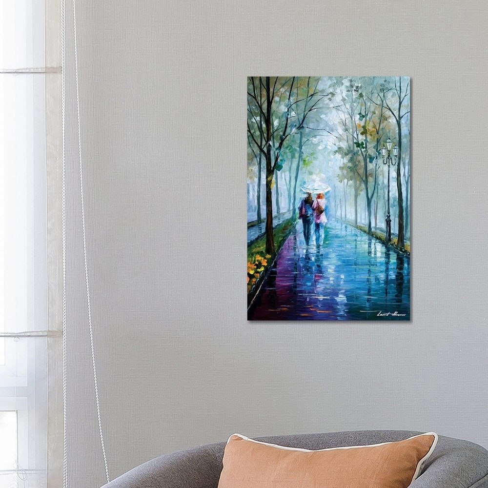 iCanvas "Foggy Stroll" by Leonid Afremov Canvas Print