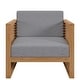 preview thumbnail 12 of 13, Carlsbad Teak Wood Outdoor Patio Armchair