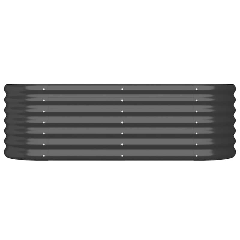 vidaXL Garden Raised Bed Patio Outdoor Raised Planter Box Powder-coated Steel