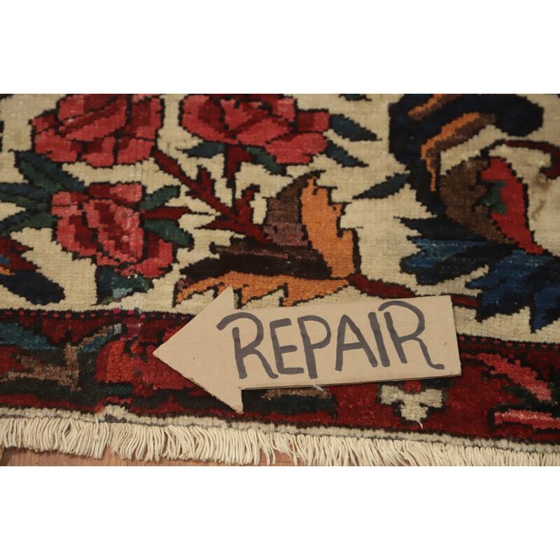 Hand Knotted Oriental 100% Wool Carpet Traditional Geometric Red Bakhtiari Area Rug - 16' 6'' X 10' 9''
