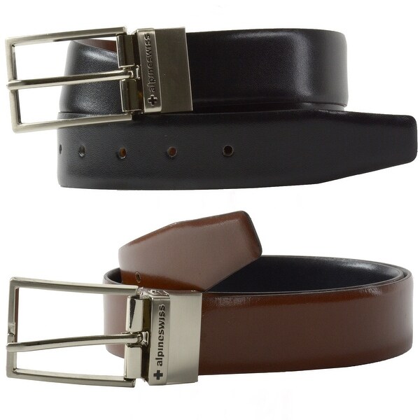 mens brown dress belt