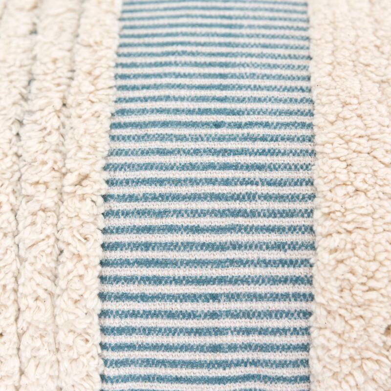 Rizzy Home Boho Stripe Tufted Throw Pillow