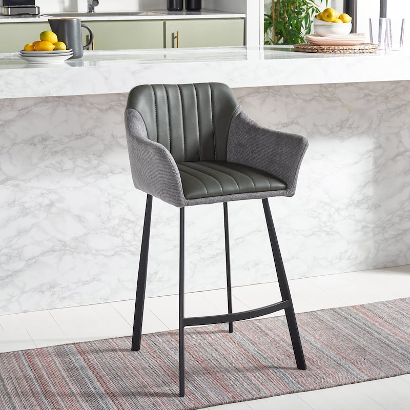 SAFAVIEH Nigyar 26-inch Counter Stool - 22 In. W x 21 In. D x 38 In. H - 22Wx21Dx38H