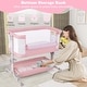 preview thumbnail 15 of 19, Costway Baby Bassinet Bedside Sleeper with 6-Level Adjustable Height - See Details