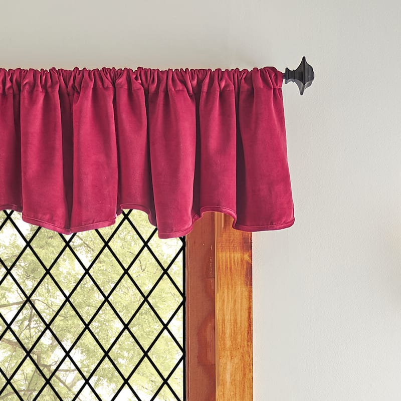 Martha Stewart Lucca Velvet Blackout Curtains - Panel Pair or Valance