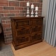 preview thumbnail 37 of 56, Brown Wood Storage Bench with Upholstered Seat - 42 x 15 x 20