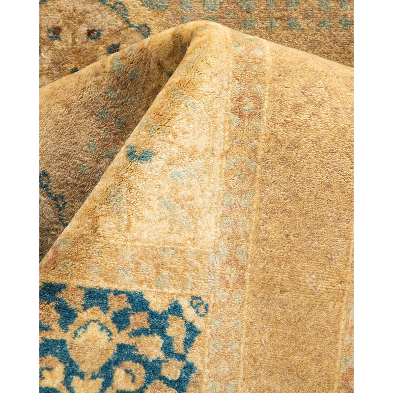 Overton Handknotted Wool Traditional Oriental Ivory Runner