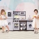 preview thumbnail 3 of 7, Corner Toy Kitchen Set with Light with Sounds Interactive - 48"L x 11.5"W x 33"H