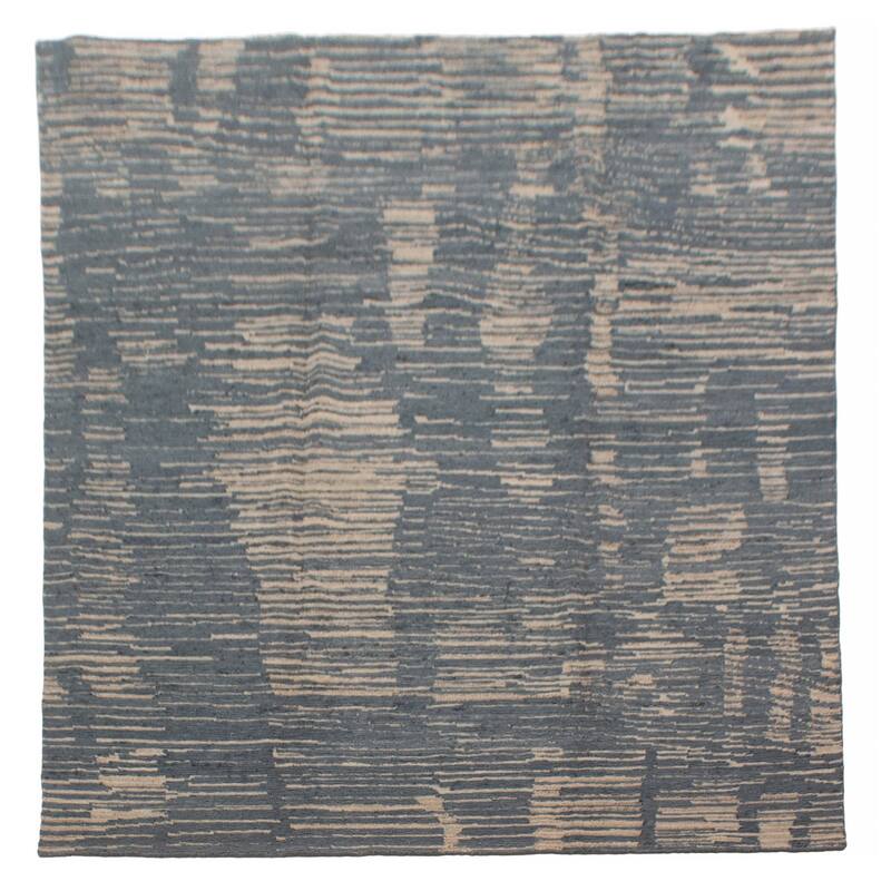 ECARPETGALLERY Hand-knotted Tangier Grey Wool Rug - 7'10 x 9'10 - Grey - 7'10 x 9'10