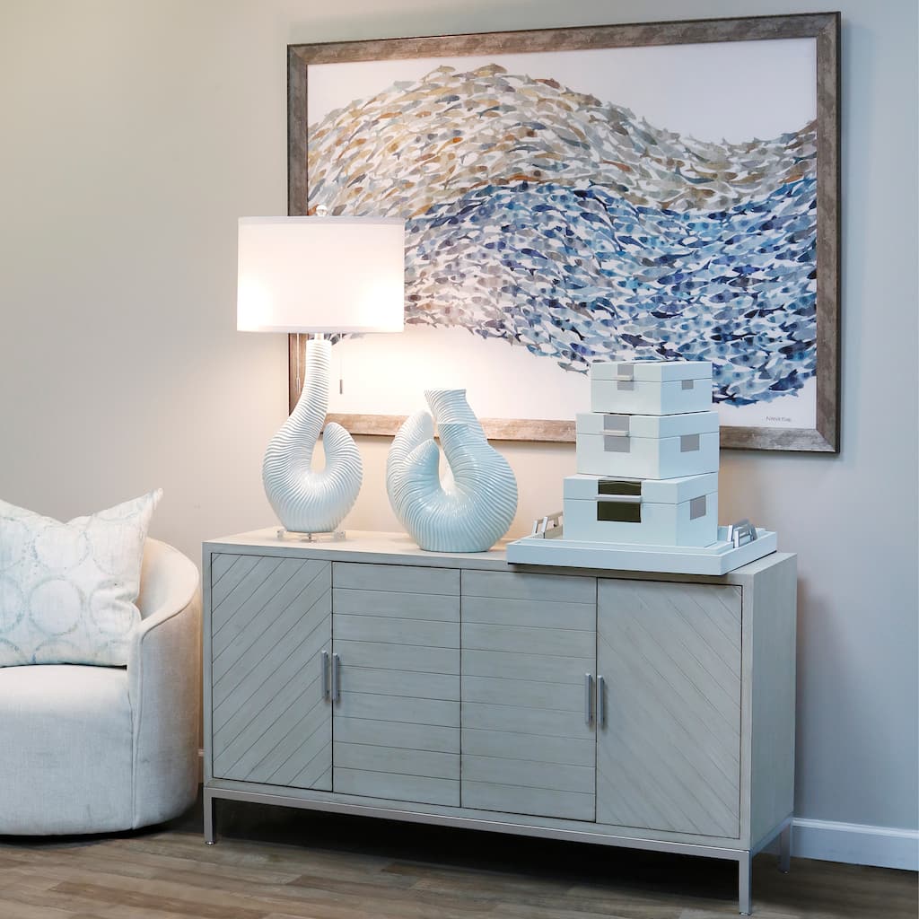 StyleCraft Jonas - Norman Wyatt Home - Set of 2 Ceramic Vases