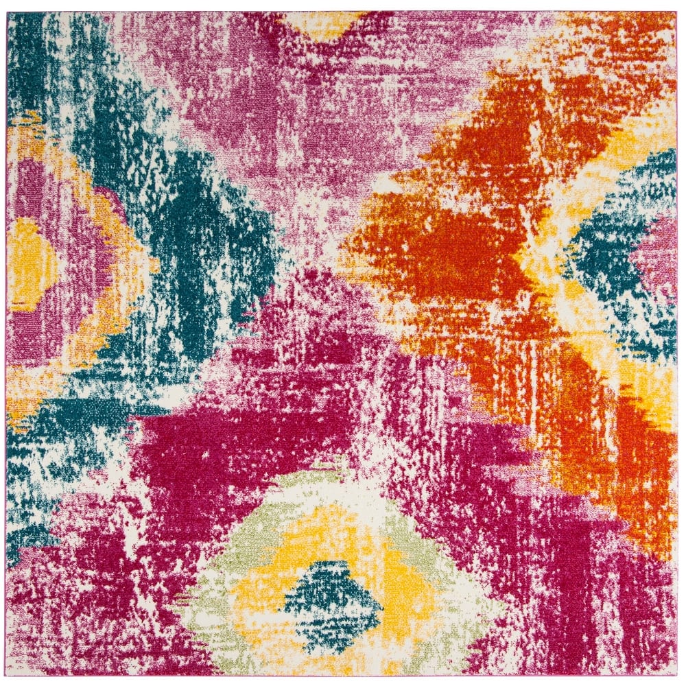 SAFAVIEH Watercolor Brunhild Modern Abstract Rug