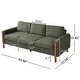 preview thumbnail 61 of 59, Christopher Knight Home - Adley Modern Upholstered 83.86 Inch 3-Seater Sofa with Curved Armrests and Solid Wood Legs