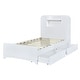 preview thumbnail 10 of 12, Platform Bed Frame with Drawers and Light Strip