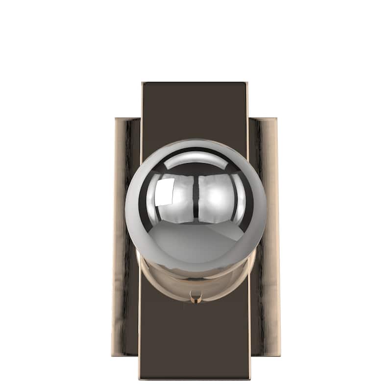 Justice Design Group EVOLV Fusion Luna ADA 1-Light LED Wall Sconce with Clear Glass - Brushed Brass