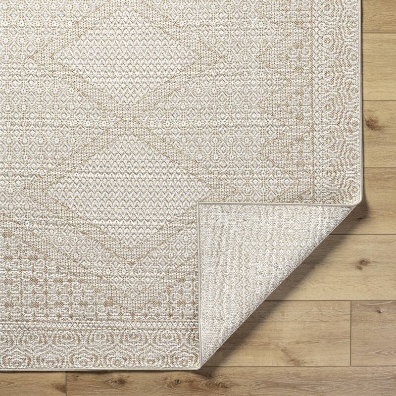 Livabliss Pismo Beach Cottage Medallion Outdoor Area Rug