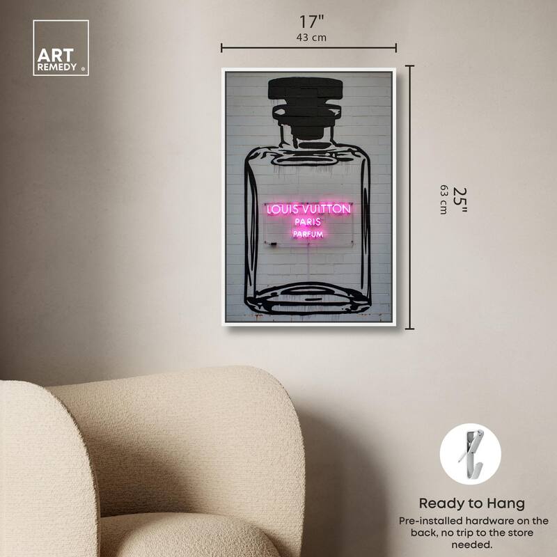 Parisian Parfum Pop Canvas by Art Remedy