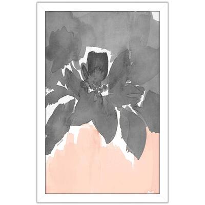 "Gray Modern Fleur I (Vertical)" Print on Acrylic