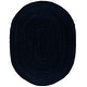 preview thumbnail 47 of 79, SAFAVIEH Handmade Braided Lilie Country Cotton Rug 8' x 10' Oval - Navy/Black - Oval