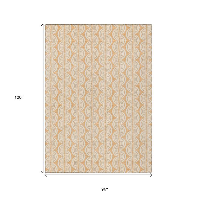 HomeRoots Ogee Transitional Rectangle Outdoor Rug