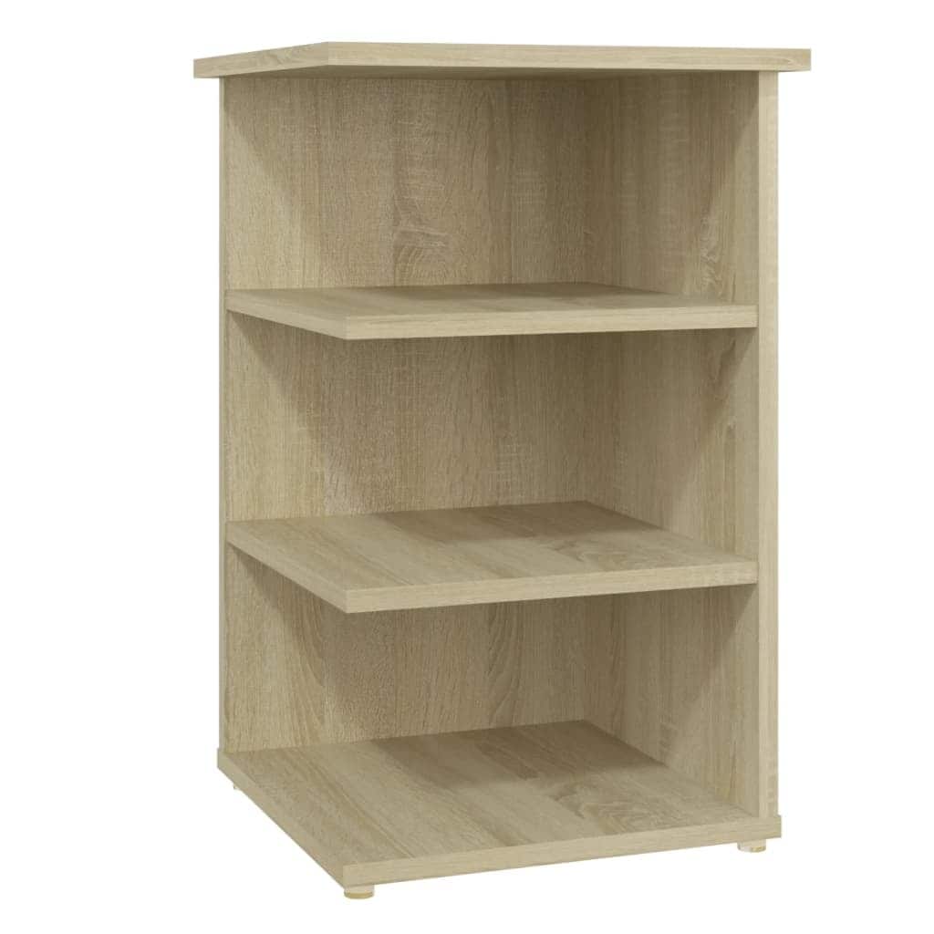 vidaXL Side Cabinet Sonoma Oak 14"x14"x22" Chipboard