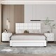 preview thumbnail 23 of 71, Velvet Storage Platform Bed with Wireless Chargers and Drawer